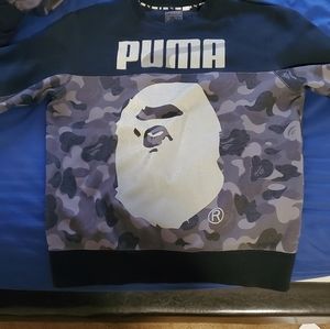 Bape X Puma Collaboration 3M sweatshirt
